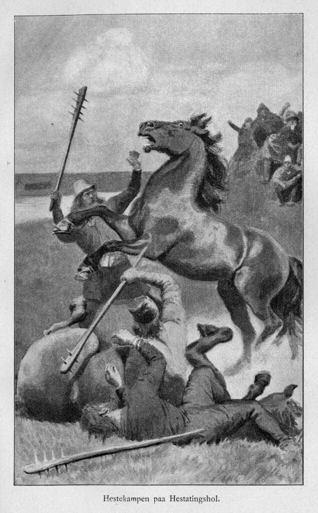 Viking horse fight